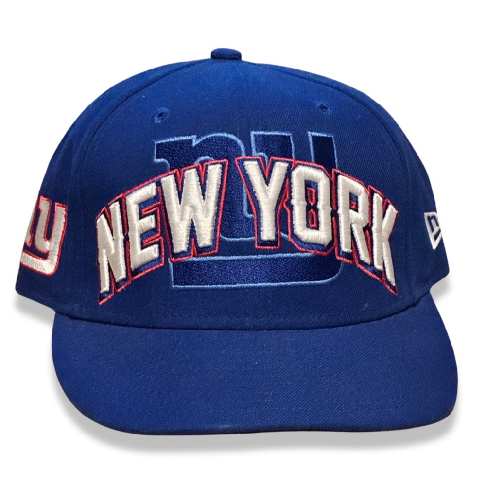Pre-owned New Era 59FIFTY NY Giants Fitted Cap | Blue & Red | Size 7 1/4”